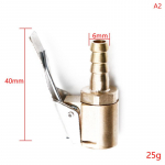 Kuuma auto automaatne messingist 8 mm pistiku adapter auto rehvi &otilde;hkpadruni pumba klapiklambri klambri tarvikud kompressori jaoks