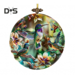 Emap&auml;ev Kolibri Ripats Ilmastikukindel Sise- V&auml;lis Aia Seina Akna Ripats 2D Lame Akr&uuml;&uuml;l Lille Kolibri Ornament C