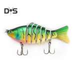 10CM/15.5G mitmeliigendiline kalap&uuml;&uuml;gilant konksudega realistlik 7-osaline ujuk biooniline k&otilde;va kunsts&ouml;&ouml;t magevee merevee kalap&uuml;&uuml;gitarvikud E