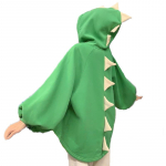 S&uuml;gisesed Naiste Multikakujulised Dinosaurus Sarvedega M&uuml;tsiga Hupparid Harajuku Dressipluusid Armsad Eest L&uuml;hikesed Tagant Pikad Pulloverid Vabaaja Lahtised Treening&uuml;likonnad M roheline