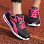 Naiste tossud nahast jalatsid hingavad n&ouml;&ouml;riga sporditossud vabaaja libisemisvastased &uuml;mmargused tossud Zapatillas de mujer jooksmine k&otilde;ndimine 38 roosa roosa v&auml;rv