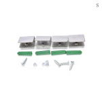 4 tk 6-12 mm roostevabast terasest ruudukujulist klambrit klaasist riiuli k&auml;sipuu jaoks 22*28*9MM