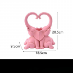 Euroopa stiilis helendav paar ikoon k&uuml;&uuml;nlajalg ornament vaik k&auml;sit&ouml;&ouml; loominguline kodu elutuba s&ouml;&ouml;gituba armsad loomad 18.5*9.5*20.5cm