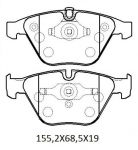For Bmw 5 Serıes E60 2004 2010 Front Brake Pad Wıreless Dısc 155