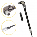 90-kraadine t&auml;isnurkne puur, kuuskantpesaga puuriterad, reguleeritavad painduvad otsikud, 6,35 mm kruvikeeraja adapter, nurga pikendusv&otilde;lli tarvik right angle