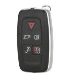 jingyuqin 5 nupuga autov&otilde;tme kest LAND ROVER RANGE ROVER SPORT LR4 Vogue 2010-2013 jaoks Kaugjuhtimispuldi v&otilde;tmehoidja kate neoonkollane v&auml;rv