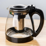 1000/2000ML kuumakindel klaasist teekann soojendatav anum teekann hea l&auml;bipaistev suur mahutavusega veekeetja filtrikorvidega
