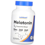 Melatoniin kapslites, Melatonin 10, Nutricost 240kaps (72647029) 240caps