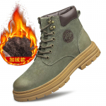 Talvised esimese kihi nahast paksutallalised suurte suurustega Martini saapad meeste rabarberi saapad k&otilde;rge s&auml;&auml;rega v&auml;listingimustes t&ouml;&ouml;saapad sametist meeste l&uuml;hikesed saapad 47