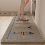 Kootud k&ouml;&ouml;gip&otilde;randamatt libisemisvastane pestav mustusekindel imav paks sissep&auml;&auml;sumatt uksematt 45*70CM+45*120CM
