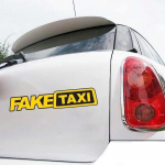 4pc Fake Taxi Sticker Vinyl Decal Car Window Drift Funny Tuning car sticker