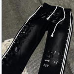 Euroopa ja Ameerika trendikad tr&uuml;kitud isikup&auml;rastatud Y2K hip-hop unisex dressip&uuml;ksid S must