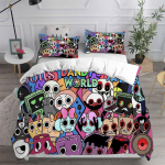 Dandy's World Voodikomplektid Voodikate Tekk Voodikate Padjap&uuml;&uuml;r 2-3-osalised komplektid Laste T&auml;iskasvanute Magamistoa Sisustus AU Queen 210x210cm
