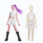 T&uuml;drukute K-POP Rumi Mira Zoey Cosplay Kost&uuml;&uuml;mid Laste Superstaari Karneolipeo Lavaesinemise Riietus 130cm