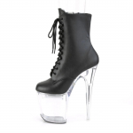 Stilettosaapad 20cm Madalad Saapad, Uued Lakknahast Saapad, &Ouml;&ouml;klubi Lava K&otilde;rge Kontsaga Taldadega Saapad, Pole Tantsusaapad YKC 41