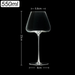 1-7 tk/komplekt Karikas Veiniklaas Pliiivaba Kristallist Veeklaas 470/700 ml K&otilde;rgkvaliteediga Nahkkarp &Scaron;ampanjaklaasid Punase Veini Komplekt High-end quality black