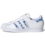 Adidas Superstar Valge Sinine Pritsmetega Unisex Tossud Pilvevalge Kuldne Metallik FY7713 42