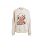 Adidas Originals Karu graafikuga dressipluus Naistele Dressipluus Hele-khaki II5653 S