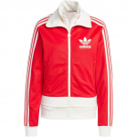 Adidas Originals Ksenia Schnaider Triibuline T&otilde;mblukuga Pikkade Varrukate Jakk Naiste Jakk Crimson IW5669 M