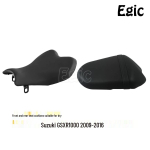 Mustad istmepadjad Suzuki GSXR1000 2009-2016 jaoks: Ees- ja tagapool reisijad/juht Passenger Seat Cushion