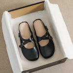 Uued kevadsuvised naiste sussid Mule vabaajajalatsid Muller &Uuml;marpea lameda p&otilde;hjaga disainiga kontorir&otilde;ivad 43 must