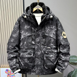 Suur suurus 5XL-11XL Mood Meeste &Uuml;legabariidilised Parkad Talvejope Kapuutsiga Vabaaja Lai L&otilde;ige Paks Soe &Uuml;ler&otilde;ivad Meeste Jakid 5XL must