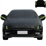 Kruusakindel autokate, mitmekihiline polsterdatud kruusakindel autokate, vastupidav veekindel sedaanikaitsja helkurribadega igaks ilmaks One Size h&otilde;be