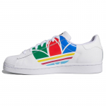 Adidas Superstar Pure 'Colorful Trefoil Cloud White' tossud FU9519 40⅔