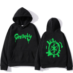 Katseye Merch Gnarly Logo Prinditud Huppar Mehed Naised Vabaaja &Uuml;le suuruse Huppar Hip Hop Streetwear Vintage Fliis Pikkade varrukatega riided S black