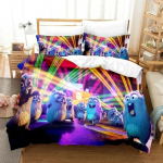 Grizzy ja Lemmingud Voodipesukomplekt &Uuml;heinimese Twin T&auml;is Queen King Suuruses Voodikomplekt T&auml;iskasvanu Laste Magamistuba Tekikoti Komplektid 3D Prindiga Anime 70x133cm 2pcs