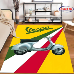 V-Vespa M0t0 3D Prinditud Vaip elutuppa, magamistuppa, esikusse, pikk ribakujuline libisemisvastane pehme ala vaip, diivani uksematt, kodu sisustuse matt 40x60cm (16x24in) yellow
