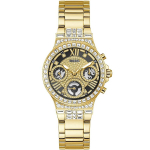 Guess Gold kolmeosaline roostevabast terasest rihmaga naiste kvartskell - GW0320L5 kuld