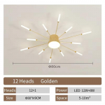 Loov lehvikukujuline LED laevalgusti, moodne elutoavalgusti, kodu sisekujundus, s&ouml;&ouml;gituba, magamistuba, lastetuba, interj&ouml;&ouml;r, lae rippvalgusti