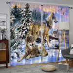 3D Hundid Loomade Moodsad Kardinad Elutuppa Luksuslik Magamistuba K&ouml;&ouml;gikardinad Drapes Akende Katteid 100W160H(CM)40x63in&Grommet Top