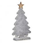 Sapin de No&euml;l - Non sp&eacute;cifi&eacute; - &Eacute;toile Polaire - 21 x 36 x 7 cm - Gris - D&eacute;coration Int&eacute;rieure hall
