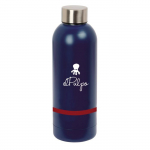 Bouteille isotherme en acier inoxydable - safta - 500 ml - Double isolation - 6h chaud - 12h froid - Bleu marine