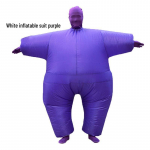 Puhutav valge ninja sumo cosplay kost&uuml;&uuml;m Halloween peoks One Size lilla