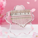 Kirsipuude Kuju Kalimba P&ouml;idlapiano 17/ 21-tooniline Akr&uuml;&uuml;l S&otilde;rmepiano Klaviatuuripill Transparent 17 Tones + Gifts