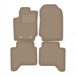 Dywaniki samochodowe welurowe do: Ford Ranger MK5 FL pickup (2015-2022) beżowe