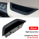 For BMW X3 X4 F25 F26 2011-2017 51417250306 New Interior DoorLHD RHD Pull Handle Armrest Panel Cover Storage box Black-RHD black