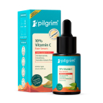 Pilgrim 10% C-vitamiini n&auml;oseerum 30 ml S&auml;rava naha, pigmentlaikude hoolduseks, &uuml;htlase tooni saavutamiseks, algajatele sobiv, k&otilde;ikidele nahat&uuml;&uuml;pidele