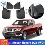 For Nissan Navara D22 Pickup 4X4 4WD 2002-2015 Fender Mudflaps Splash Guards Mudguards Mud Flaps car Accessories 2002-2015