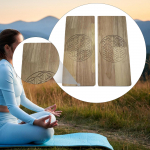 2 tk sadhu tahvlit akupressuuri ja meditatsioonimassaaži jaoks, kodune j&otilde;usaal, puidust jooga s&uuml;gav