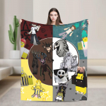 99 &ouml;&ouml;d metsas M&auml;ngu tekk Reisi kontori flanellist visketekk magamistoa jaoks Super soe Kohandatav DIY kvaliteediga voodikate 30x40in
