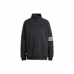 Adidas Originals Adicolor Neuclassics Kampsun Kolm triipu V&auml;rviplokk K&otilde;rge kaelus L&otilde;tv l&otilde;ige Spordipusa Pikkade varrukatega Naiste kampsun Must IM1817 A2XSS