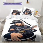 Tokio hotell, Tom Kaulitzi mustriga voodipesu, tekikomplekt, tekikott, padjap&uuml;&uuml;r, kodune s&uuml;nnip&auml;evakingitus (1 * tekikott + 2 * padjap&uuml;&uuml;ri, ilma s&uuml;damikuta) 140x200cm