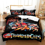 Thundercats Voodipesukomplekt &Uuml;heinimese Twin T&auml;is Queen King Suurusega Voodikomplekt T&auml;iskasvanud Poisi Magamistuba Tekikoti Komplektid 3D Prindiga Anime Voodilina Komplekt AU Single(140*210cm)3pcs