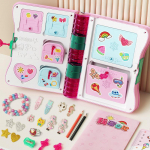 Ehtede ja meigi komplekt lastele Maagiline raamat &Uuml;llatuskarp DIY K&auml;sit&ouml;&ouml; S&otilde;rmused K&auml;ev&otilde;rud M&auml;ngimine Printsessi T&uuml;druku S&uuml;nnip&auml;ev J&otilde;ulukink