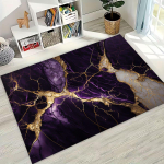 2026 Luksuslik Marmor Must Roheline Kuld V&auml;rviline Kivi Tekstuuriga Vaip Magamistoa Elutoa Diivani Kodu Uksemati Kaunistus, Libisemisvastane Matt 80x120cm( 31x47in)