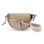 Loewe Gate Dual Eemaldatav Reguleeritav &Otilde;larihm Pehme Nahast Sadulakott Vibu Mini Naiste &Otilde;lakott Liiv A650N46X13-2150 Basic Set (Bag+Dust Bag)